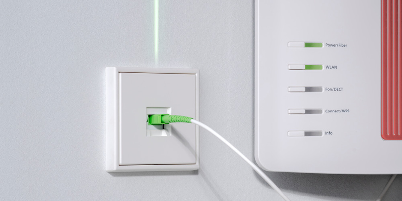 Die neuen Glasfaser-Anschlussdosen bei elektro-krieg in Meiningen
